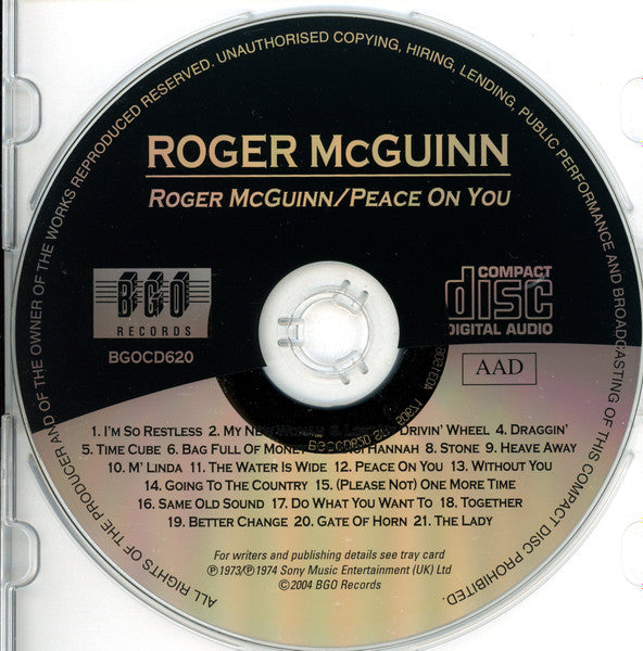 Roger McGuinn : Roger McGuinn / Peace On You (CD, Comp)