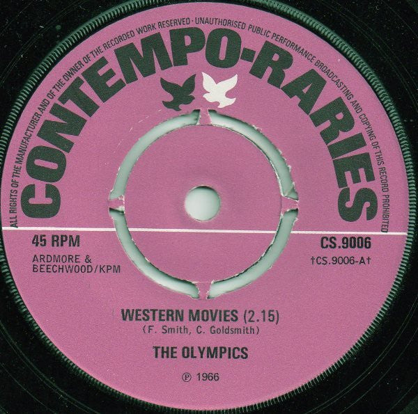 The Olympics : Western Movies (7", RE, Pus)