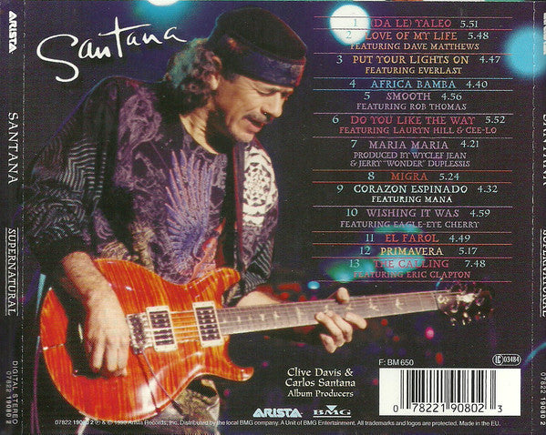 Santana : Supernatural (CD, Album)
