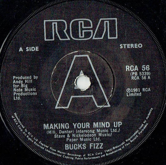 Bucks Fizz : Making Your Mind Up (7", Single, Sol)