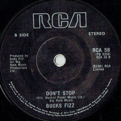 Bucks Fizz : Making Your Mind Up (7", Single, Sol)
