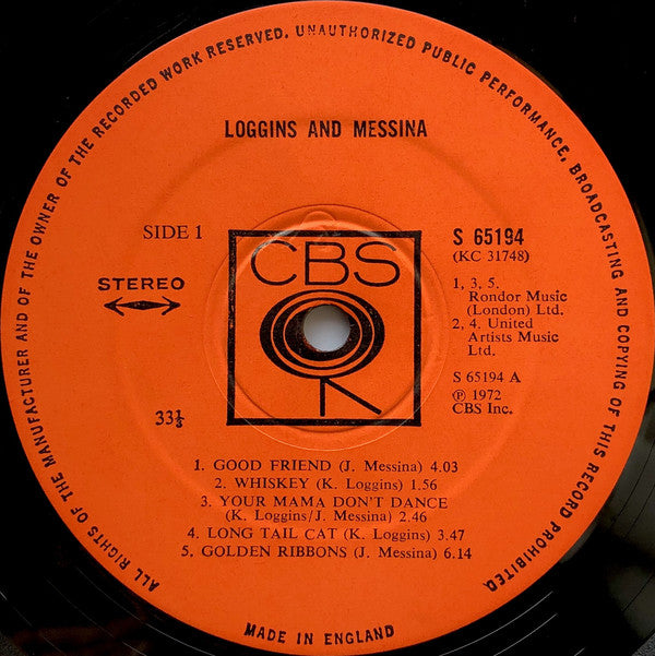 Loggins And Messina : Loggins And Messina (LP, Album)