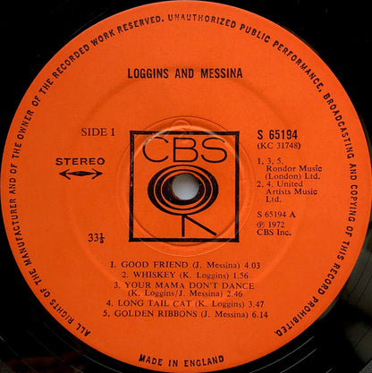 Loggins And Messina : Loggins And Messina (LP, Album)