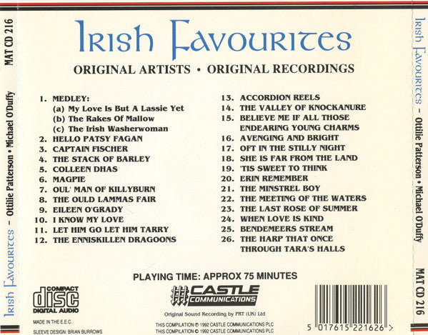 Ottilie Patterson + Michael O'Duffy : Irish Favourites (CD, Comp)
