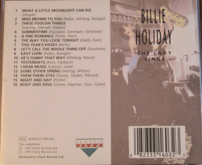 Billie Holiday : The Lady Sings (CD, Comp)
