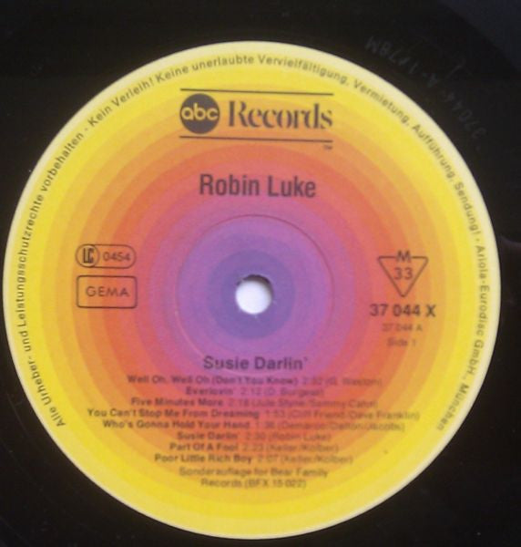 Robin Luke : Susie Darlin' - Volume 1 The Rockin' Fifties  (LP, Comp)