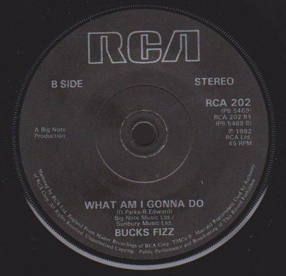 Bucks Fizz : My Camera Never Lies (7", Sol)