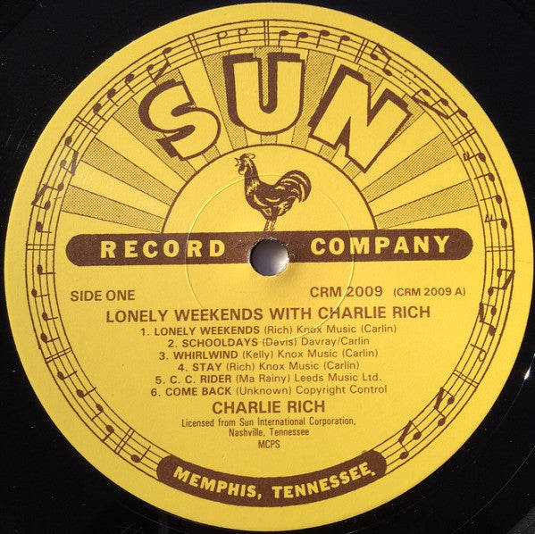 Charlie Rich : Lonely Weekends (LP, Album, RE)
