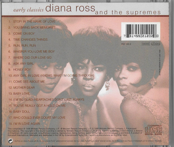 The Supremes : Early Classics (CD, Comp)