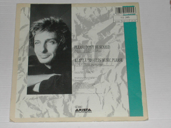 Barry Manilow : Please Don't Be Scared (7", Single, Pos)