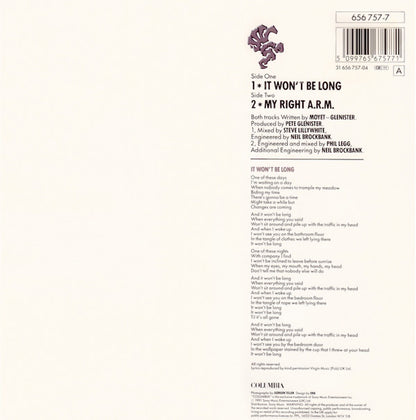 Alison Moyet : It Won't Be Long (7", Single)