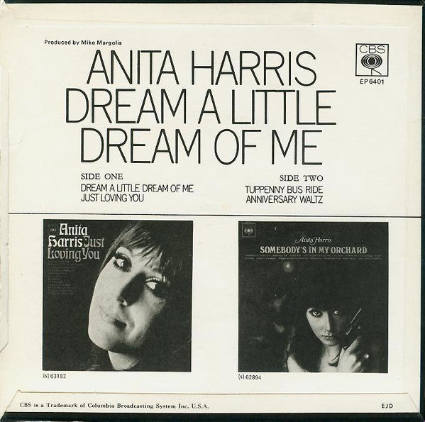 Anita Harris : Dream A Little Dream Of Me (7", EP)