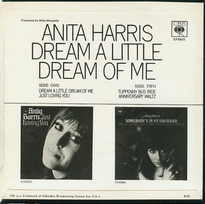 Anita Harris : Dream A Little Dream Of Me (7", EP)
