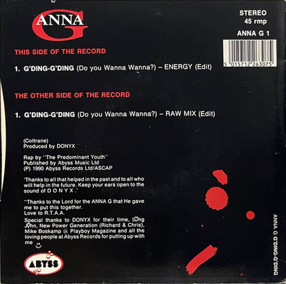 Anna Garcia : G'Ding - G'Ding (Do You Wanna Wanna?) (7")