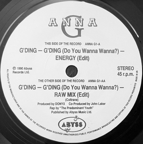 Anna Garcia : G'Ding - G'Ding (Do You Wanna Wanna?) (7")