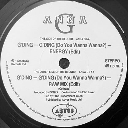 Anna Garcia : G'Ding - G'Ding (Do You Wanna Wanna?) (7")