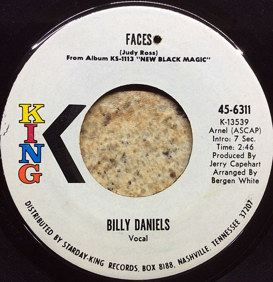 Billy Daniels : Faces / All My Love Belongs To You (7", Single)