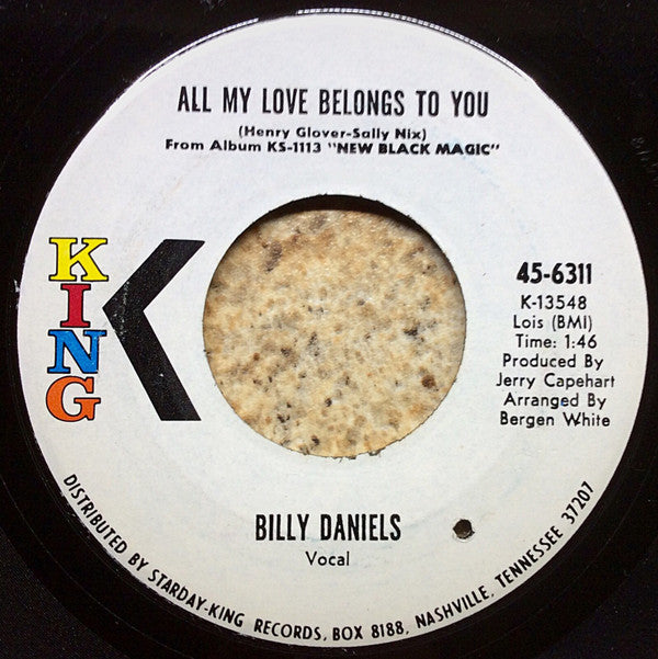 Billy Daniels : Faces / All My Love Belongs To You (7", Single)