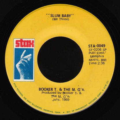Booker T & The MG's : Slum Baby / Meditation (7")