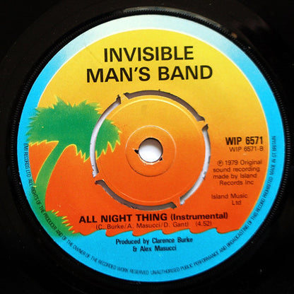 Invisible Man's Band : All Night Thing (7")