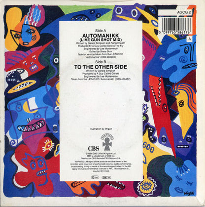 A Guy Called Gerald : Automanikk (Live Gun Shot Mix) (7", Single)