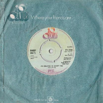 Barry White : I'm Qualified To Satisfy You (7", Single, Kno)