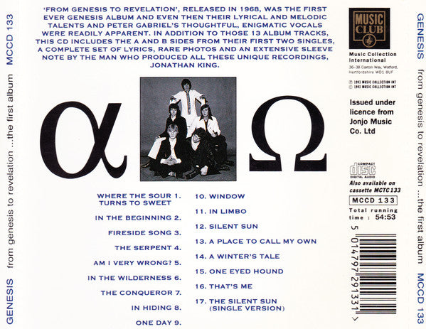 Genesis : From Genesis To Revelation (CD, Album, Mono, RE, May)