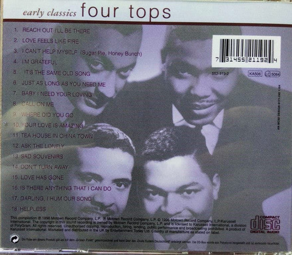 Four Tops : Early Classics  (CD, Comp)