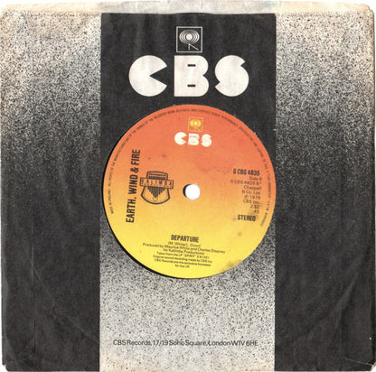 Earth, Wind & Fire : Saturday Nite (7", Single, Sol)