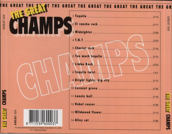 The Champs : The Great Champs (CD, Comp)