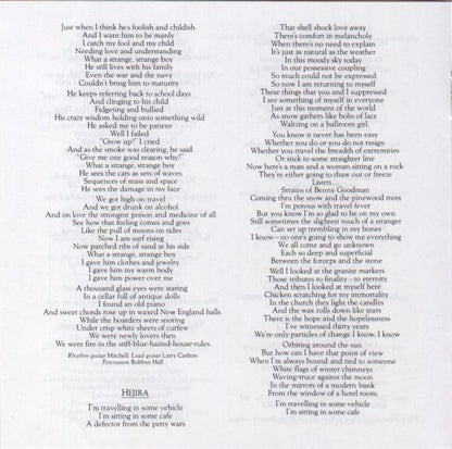 Joni Mitchell : Hejira (CD, Album, RE)