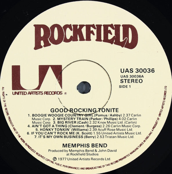 Memphis Bend : Good Rocking Tonite (LP, Album)
