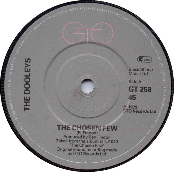 The Dooleys : The Chosen Few (7")