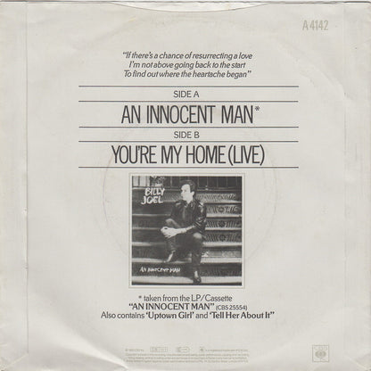 Billy Joel : An Innocent Man (7", Single, Inj)
