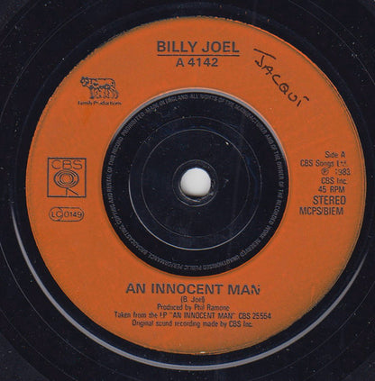 Billy Joel : An Innocent Man (7", Single, Inj)