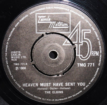 The Elgins : Heaven Must Have Sent You (7", Single, RE, 4 P)