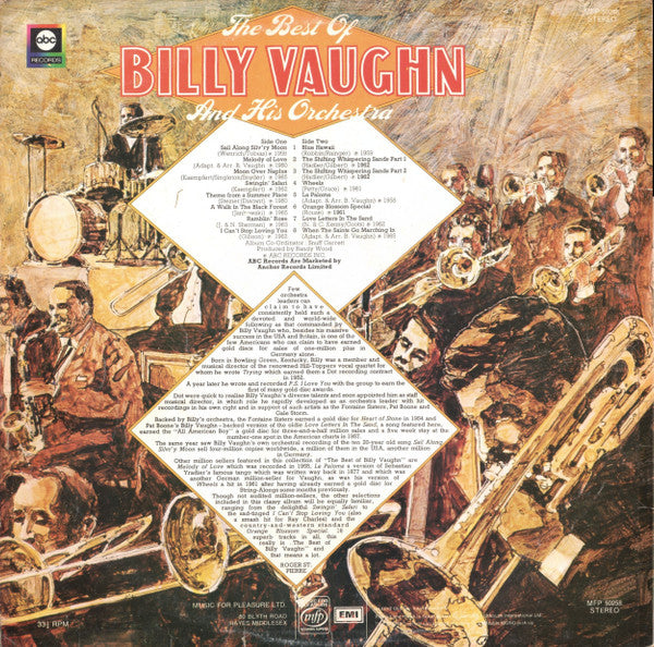 Billy Vaughn And His Orchestra : The Best Of Billy Vaughn And His Orchestra (LP, Comp)