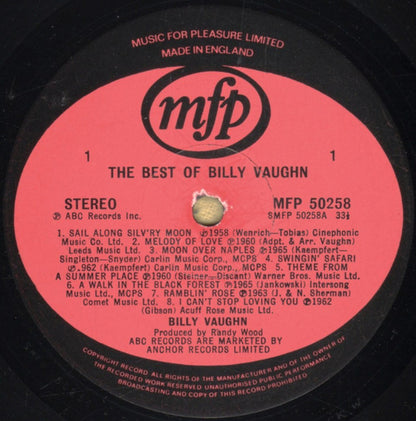 Billy Vaughn And His Orchestra : The Best Of Billy Vaughn And His Orchestra (LP, Comp)