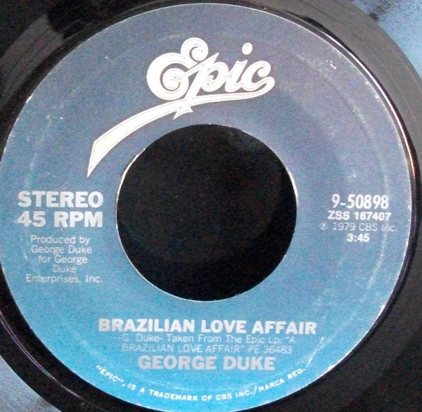 George Duke : Brazilian Love Affair (7", Single)