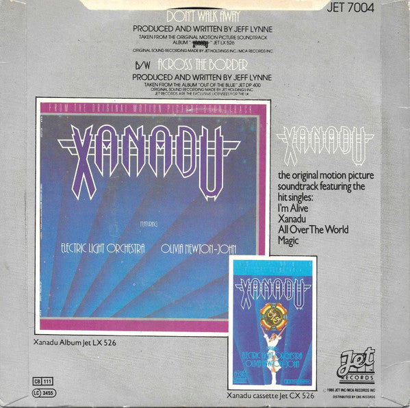 Electric Light Orchestra : Don't Walk Away (7", Single)