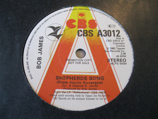 Bob James : Shepherds Song / Theme From 'Taxi' (Angela) (7", Single, Promo)