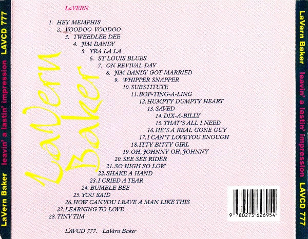 LaVern Baker : Leavin' A Lastin' Impression (CD, Comp)