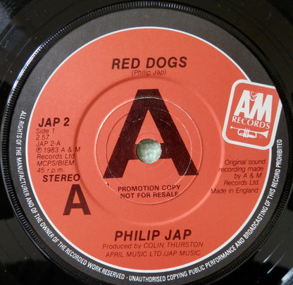 Philip Jap : Red Dogs (7", Single, Promo)