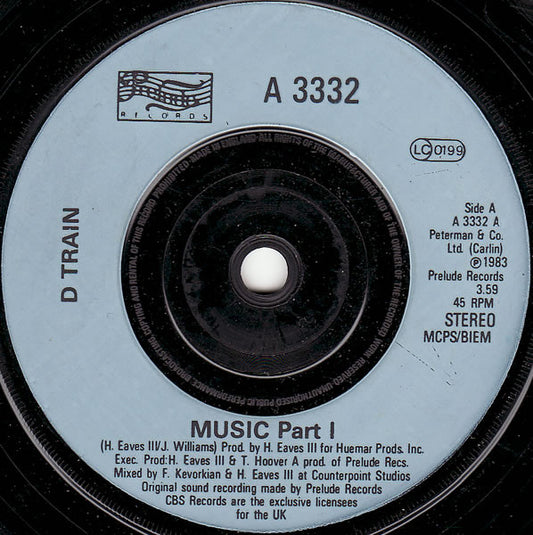 D-Train : Music (7", Single)