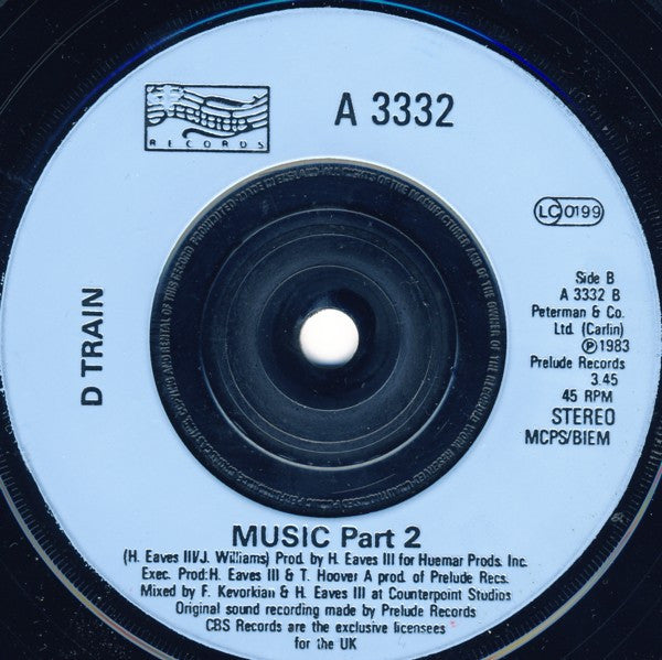 D-Train : Music (7", Single)