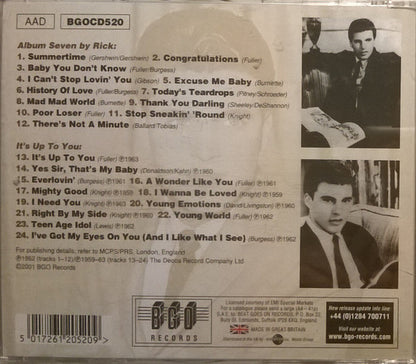 Ricky Nelson (2) : Album Seven By Rick / It's Up To You (CD, Comp, RM)