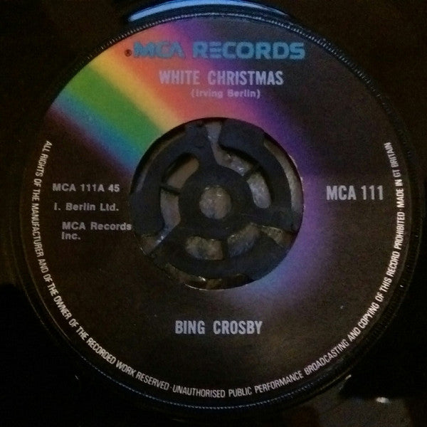 Bing Crosby : White Christmas / God Rest Ye Merry Gentlemen (7", Single, RE, Lar)