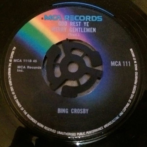 Bing Crosby : White Christmas / God Rest Ye Merry Gentlemen (7", Single, RE, Lar)