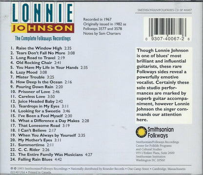 Lonnie Johnson (2) : The Complete Folkways Recordings (CD, Comp, RE, RM)