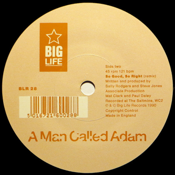 A Man Called Adam : Barefoot In The Head (7", Single)